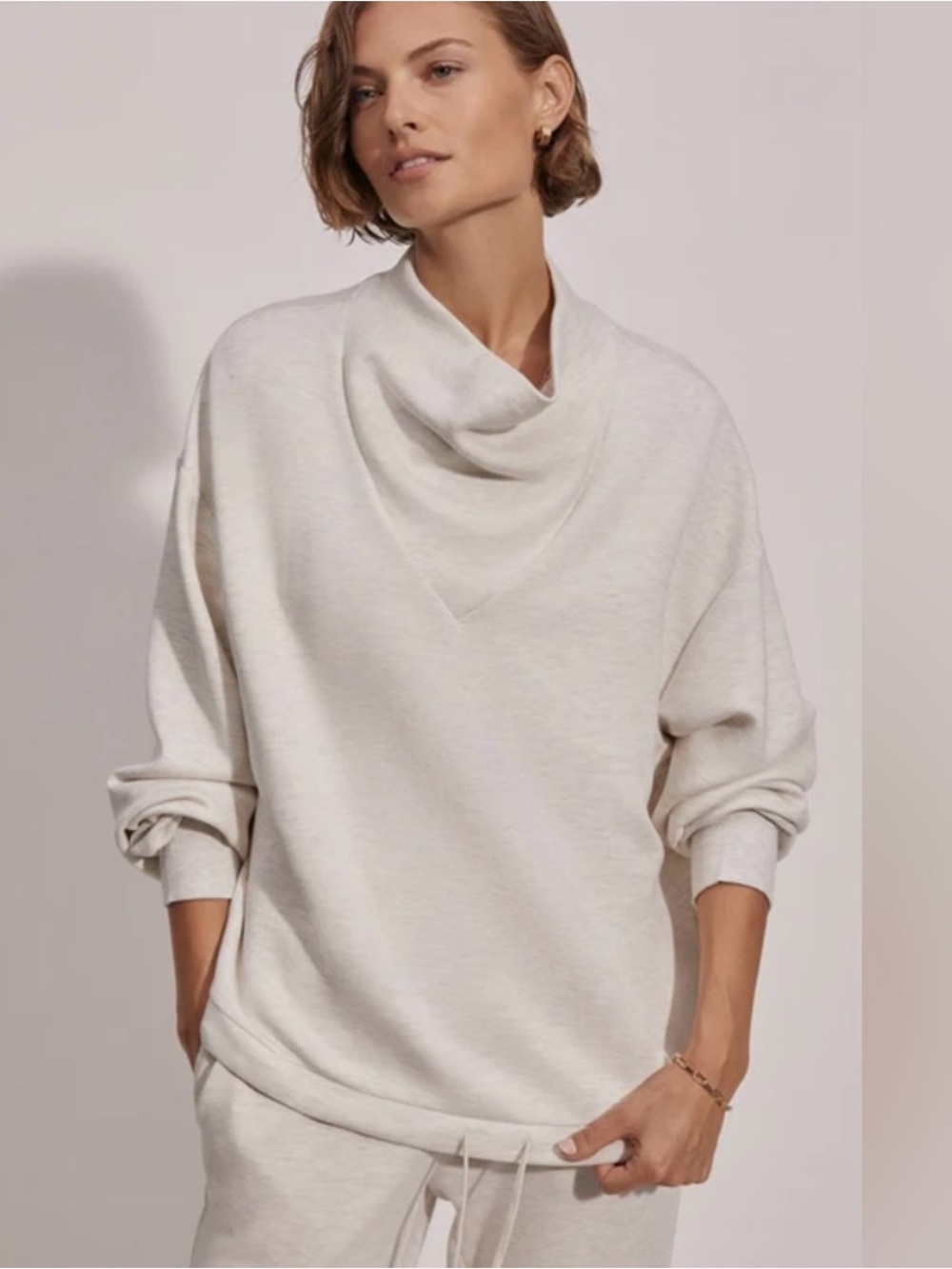 Varley Betsy Doublesoft Sweat Cowl Neck Sweater 
Pullover